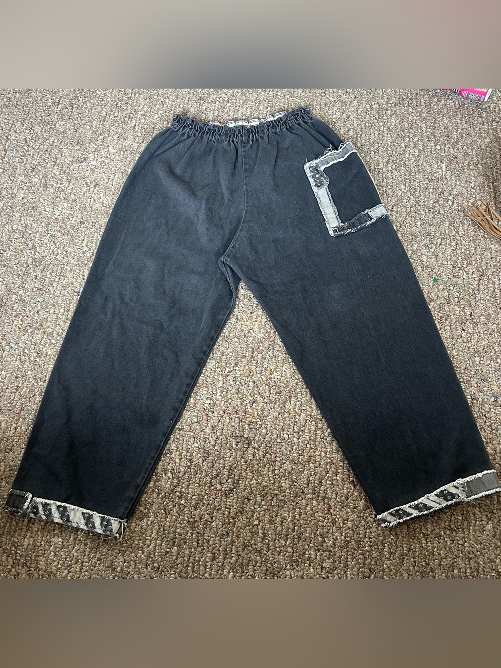 Tamiko Vintage Upcycled 1990s Patchwork Tapered Pants